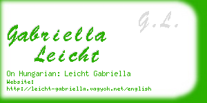 gabriella leicht business card